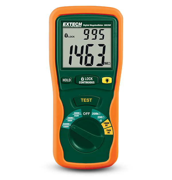 Extech 380260 Autoranging Digital Megohmmeter