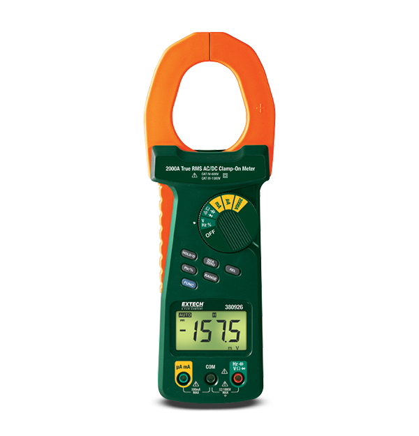 Extech 380926 2000A True RMS AC/DC Clamp Meter