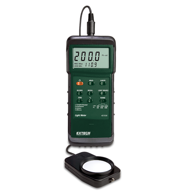 Extech 407026 Heavy Duty Light Meter with PC Interface