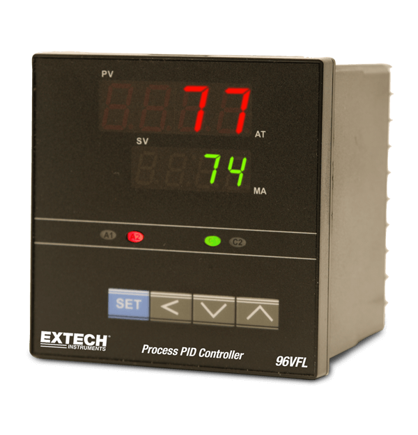Extech 96VFL11 1/4 DIN Temperature PID Controller with Two Relay Outputs