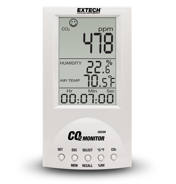 Extech CO220 Desktop Indoor Air Quality CO2