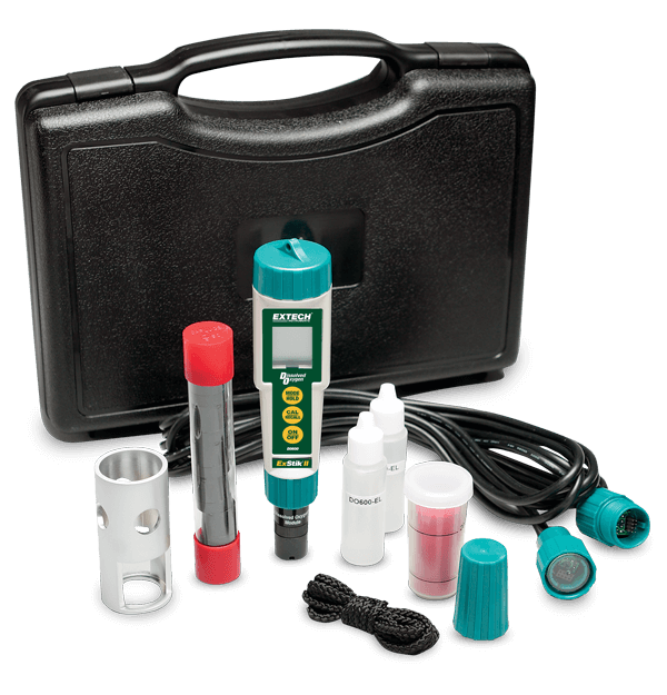 Extech DO600-K Waterproof ExStik® II Dissolved Oxygen Meter Kit