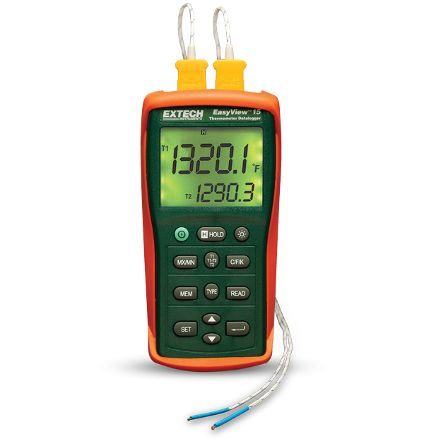 Contact Thermometer EA15 EasyView™ Dual Input Temperature Datalogger