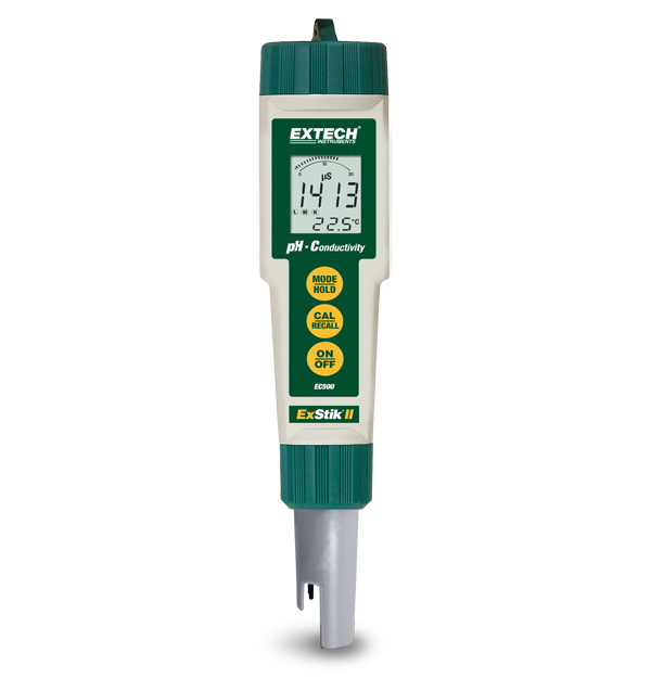 Extech EC500 Waterproof ExStik® II pH/Conductivity Meter