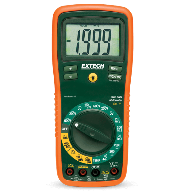 Extech EX411A 8 Function True RMS Professional MultiMeter