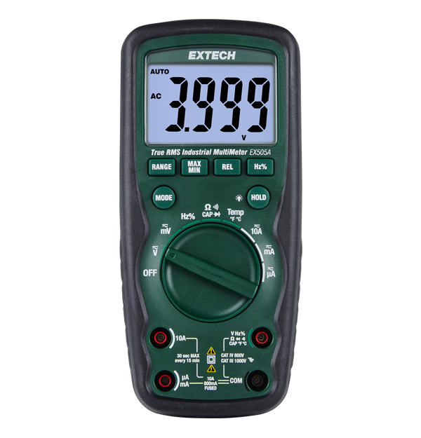 Extech EX505A Heavy Duty True RMS Industrial Multimeter