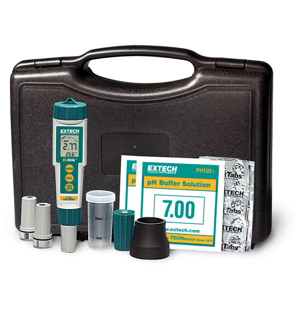Extech EX900 ExStik® 4-in-1 Chlorine, pH, ORP and Temperature Kit