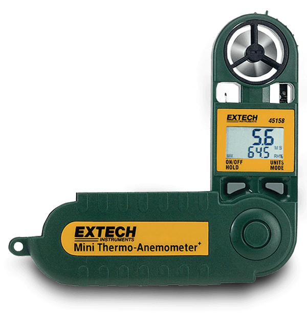 Extech 45158 Mini Thermo-Anemometer with Humidity