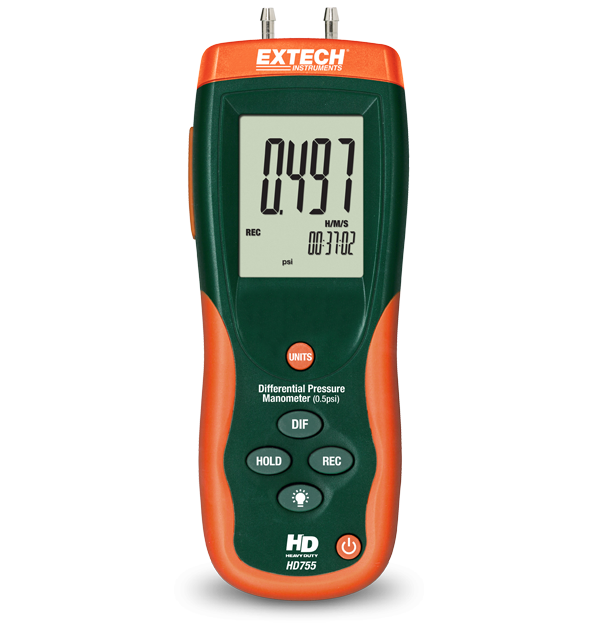 Extech HD755 Differential Pressure Manometer (0.5psi)
