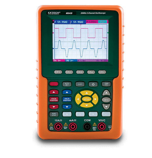 Extech MS420 20MHz 2-Channel Digital Oscilloscope