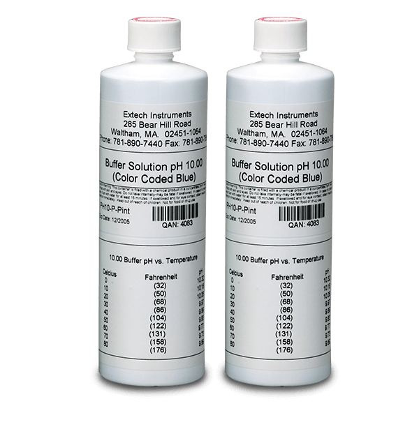 Extech PH10-P 10pH Buffer Solution (2 Bottles)
