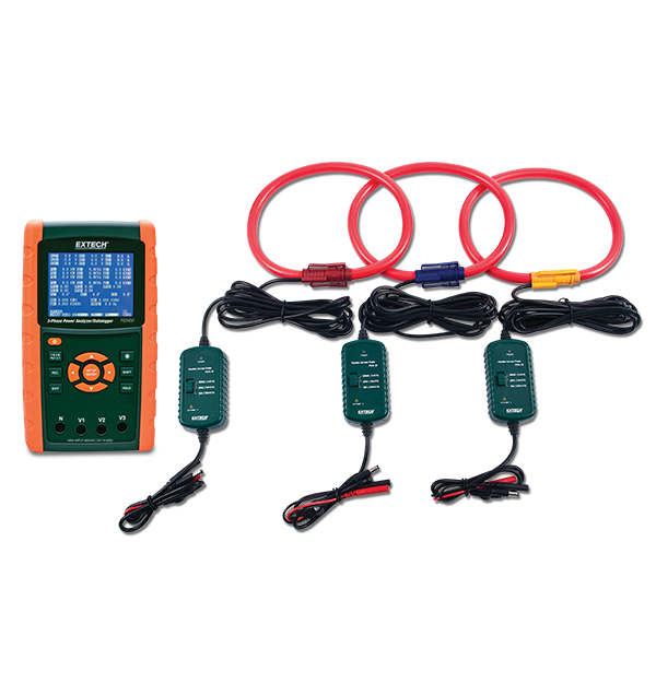 Extech PQ3450-30 3000A Datalogging Power Analyzer Kit