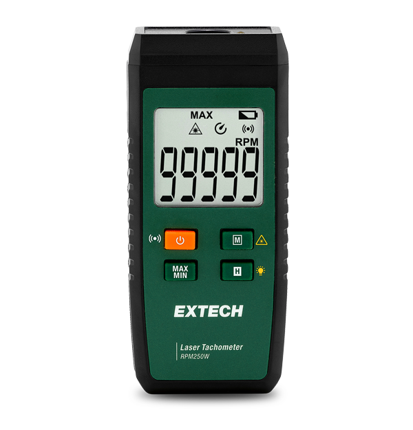 Extech RPM250W Laser Tachometer with Connectivity to ExView® App