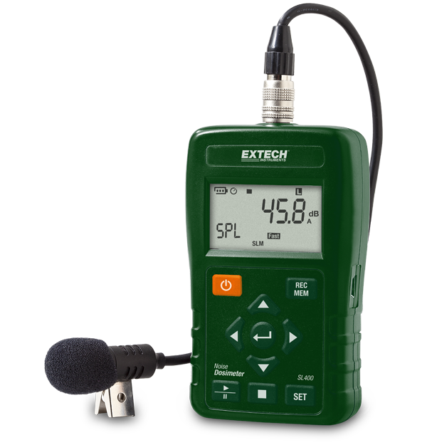 Extech SL400 Personal Noise Dosimeter with USB Interface