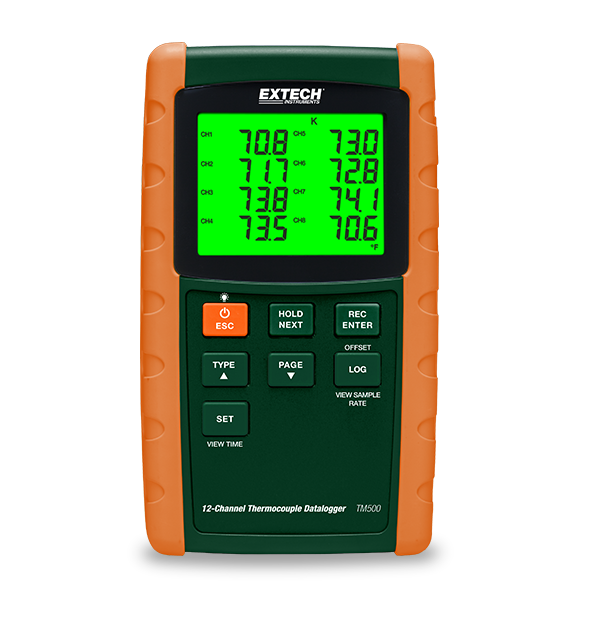 Extech TM500 12-Channel Datalogging Thermometer